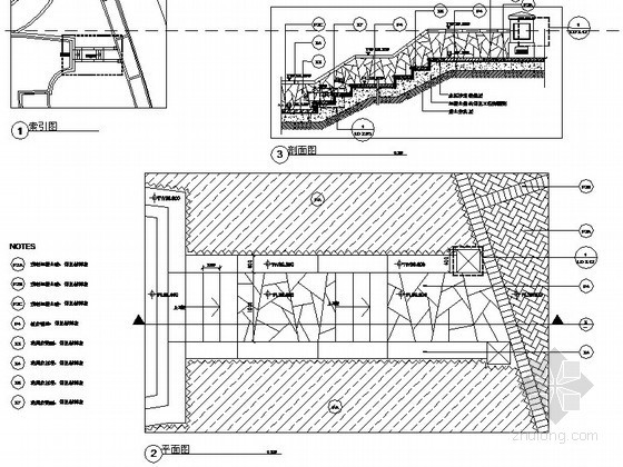 建筑室外踏步dwg资料下载-踏步节点详图