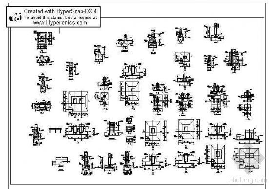 塔吊基础CAD配筋图简图资料下载-基础配筋图规范画法