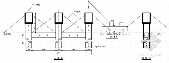 市政桥梁墩柱方案资料下载-桥梁墩柱施工布置图