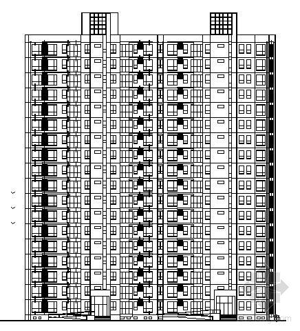 住宅建筑结构施工图cad资料下载-某十二层住宅楼建筑结构施工图