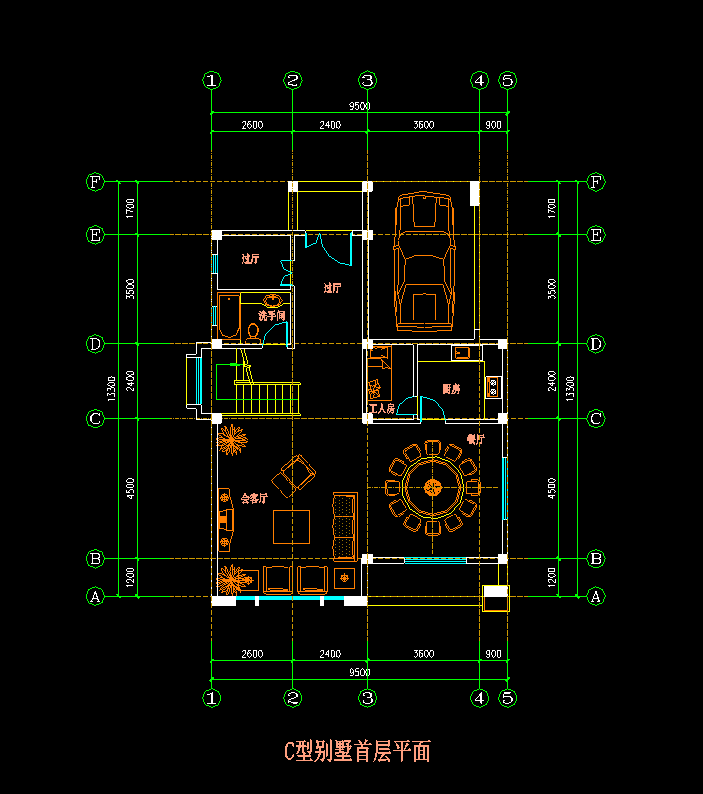 三套别墅建筑施工图