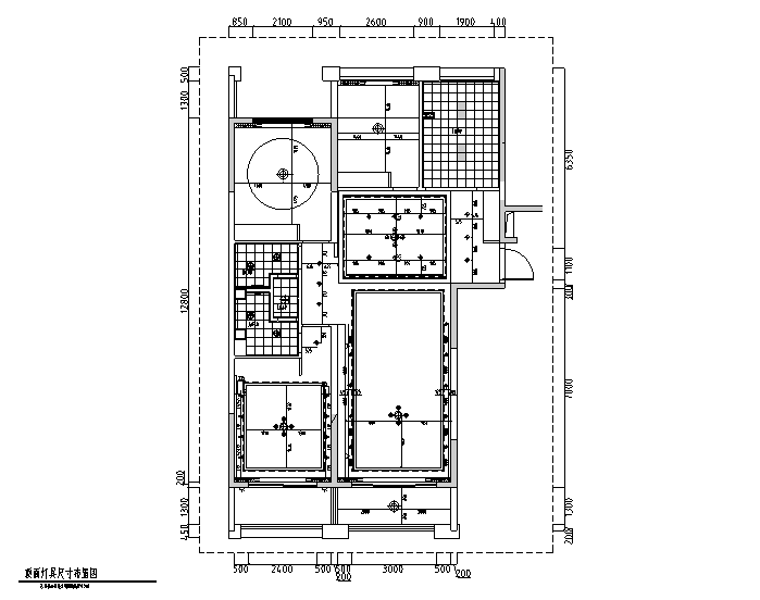 中央圆盘施工图资料下载-[浙江]现代台式风格中央公馆三居室住宅设计施工图（附效果图）