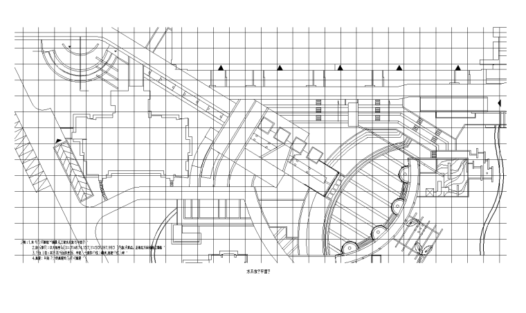 华源冠军城居住区景观设计施工图套图 A-5 水放线