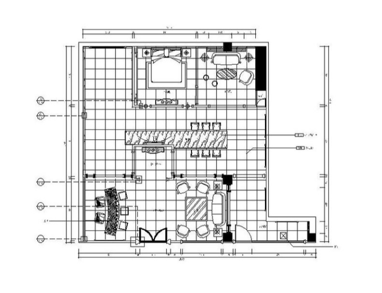 科技展厅装修设计施工图资料下载-[福州]混搭风格展厅室内设计施工图（含实景图）