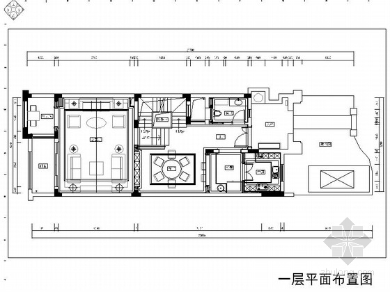 餐厅内装修施工图资料下载-[重庆]三层现代欧陆风格别墅室内装修施工图
