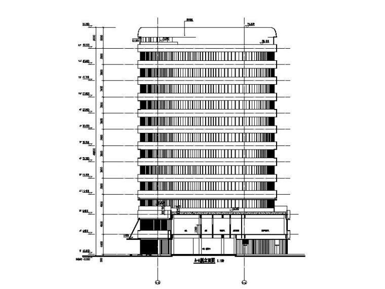 [江苏]高层市级圆弧外观康复疗养院改建建筑施工图-高层市级圆弧外观康复疗养院改建建筑