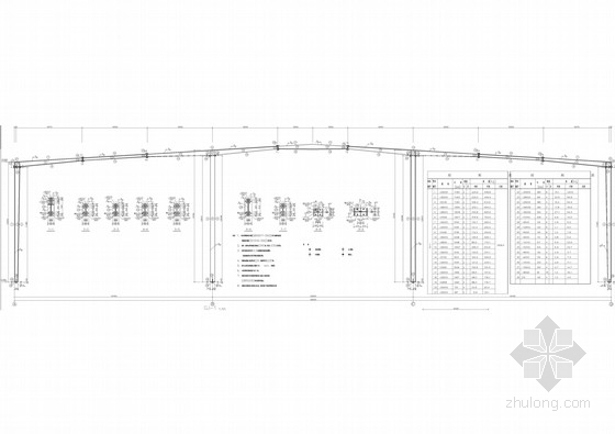 12米跨门架资料下载-节能产业园59米跨门式刚架结构施工图(含建施)