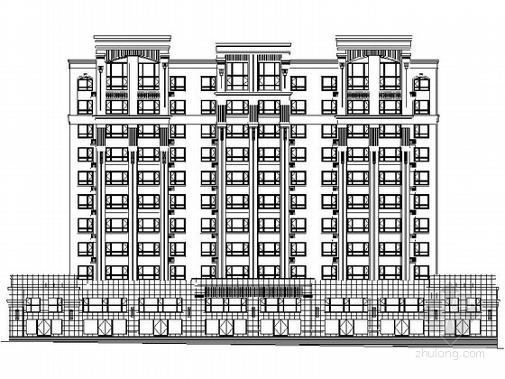 高层住宅楼cad图纸资料下载-[吉林]17层现代风格高层住宅楼建筑施工图（图纸精细）
