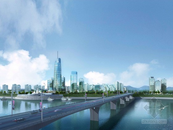 城市综合管廊3D资料下载-港口城市建筑3D模型下载