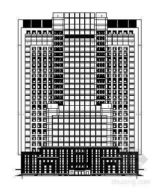 二十八层建筑结构资料下载-某二十八层医院建筑方案图纸