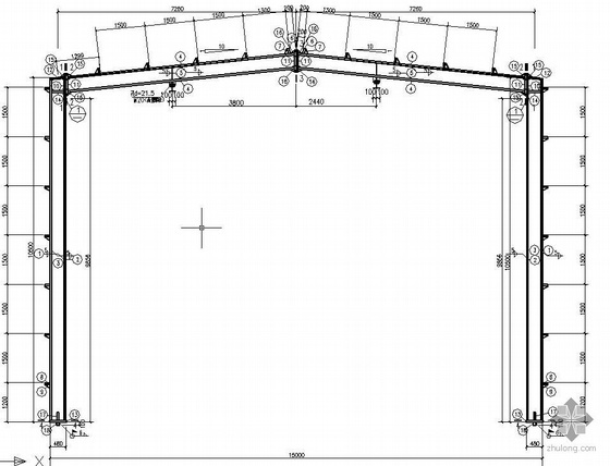 15米跨门式钢结构资料下载-某15米跨钢结构厂房