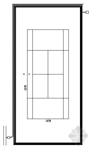 室外蓝网球场翻新资料下载-网球场结构图