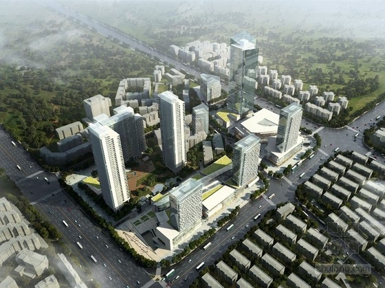 城市设计体块su资料下载-[武汉]城市综合体规划及单体设计方案文本(两个方案)