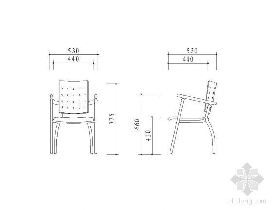 椅子cad立面资料下载-办公椅设计图块
