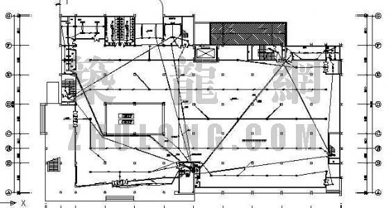 家具展厅平面方案资料下载-展厅的强电平面图