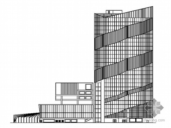28层高层办公建筑资料下载-[柳州高新区]某二十八层办公建筑设计方案图