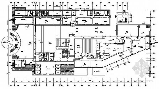 有线电视系统图.dwg资料下载-某办公楼弱电工程有线电视系统图纸