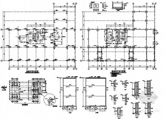 蔬菜车间结构设计图资料下载-郴州某框架车间结构设计图