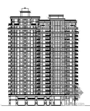 南宁居住建筑资料下载-绿城－宁波某花园小区1、5号商住楼建筑方案图