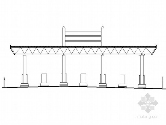 高速收费施工图资料下载-某高速收费站建筑初步设计施工图