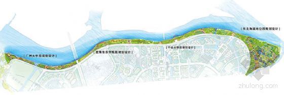 城市公共绿地景观设计资料下载-广东大学城公共绿地景观设计方案