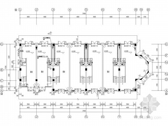 卫生间通风扇设计图资料下载-[江苏]商业广场卫生间通风设计图纸