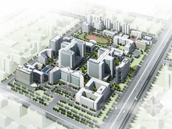 国外著名医院建筑设计资料下载-[北京]某知名医院规划及单体设计方案文本