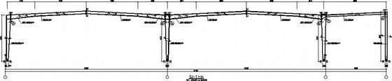 带托梁门式刚架施工图资料下载-68米跨门式刚架带夹层结构施工图