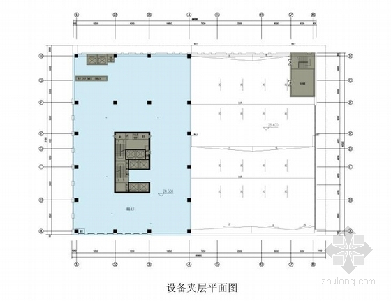 [重庆]高层知名酒店外立面建筑设计方案文本-高层知名酒店外立面建筑平面图