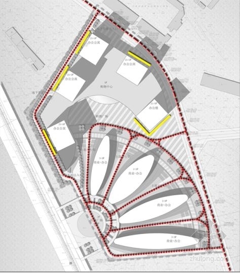 [云南]板式平面兰花状生态城市综合体建筑设计方案文本-板式平面兰花状生态城市综合体建筑分析图