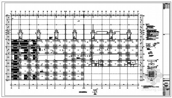 地下车库坡道模板资料下载-某框架剪力墙地下车库结构设计图