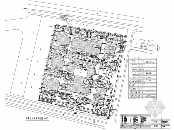 室内建筑105平方米资料下载-[浙江]安置房电气智能图纸105张（甲级设计院）