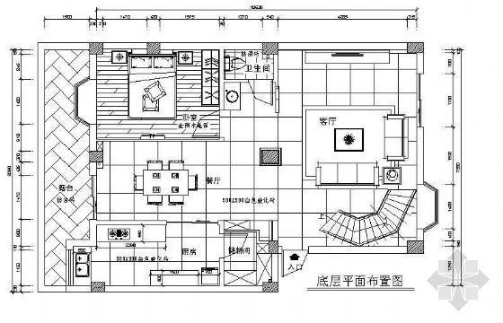 复式楼栏杆扶手节点资料下载-复式楼装修施工图