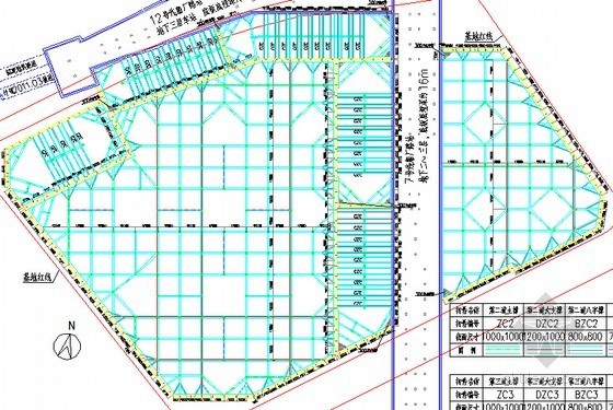 [上海]地铁贯穿深基坑地下连续墙加四道内支撑支护施工方案专家评审（施工组织详细）-第二~四道支撑布置 