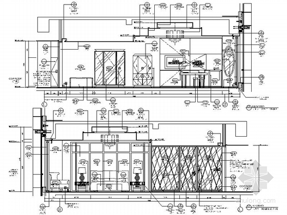 [天津]精品五星级酒店室内精装样板房CAD施工图-[天津]五星级酒店室内精装样板房CAD施工图立面图