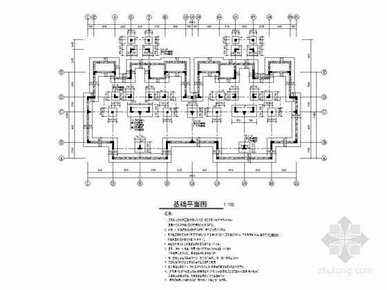 河南6层框架结构资料下载-[河南]8栋相同6+1层异形柱框架结构安置房结构施工图