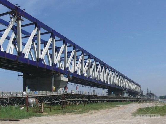 钢桥构造与设计pdf资料下载-[pdf]下承式简支钢桁架桥施工设计总体解析（250页 图文丰富）