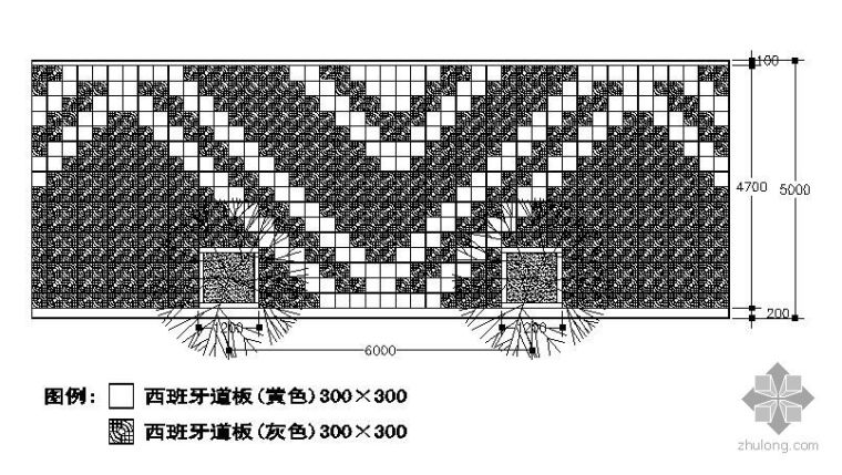 中式铺装样式施工图资料下载-27种人行道铺装样式
