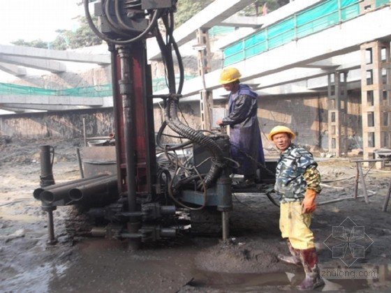 注浆地基施工方案资料下载-筏板基础结合抗浮锚杆地基及袖阀管注浆加固施工方案