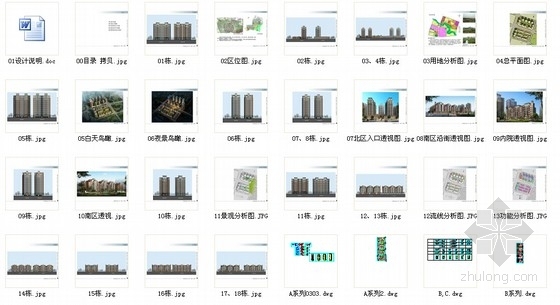 [四川]城市新区高档住宅区规划及单体建筑设计方案文本（含CAD）-总缩略图 