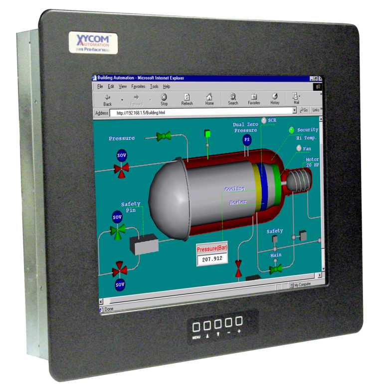 触屏屏显示器资料下载-XYCOM重型15“液晶触摸显示器