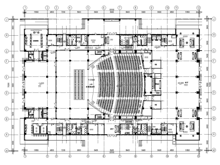 运河上茶室和古典亭施工图资料下载-京杭之心扬州会议中心施工图·附设计方案——金螳螂设计