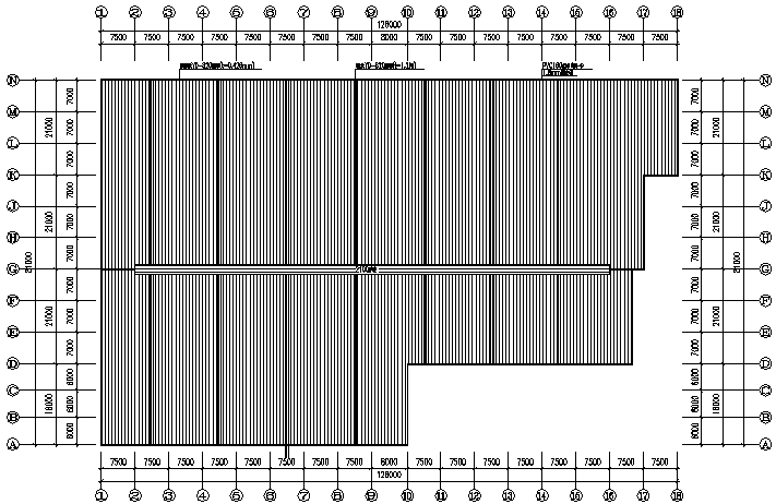 20m单跨钢结构资料下载-华辉公司单层单山单跨门式刚架厂房工程（CAD，12张）