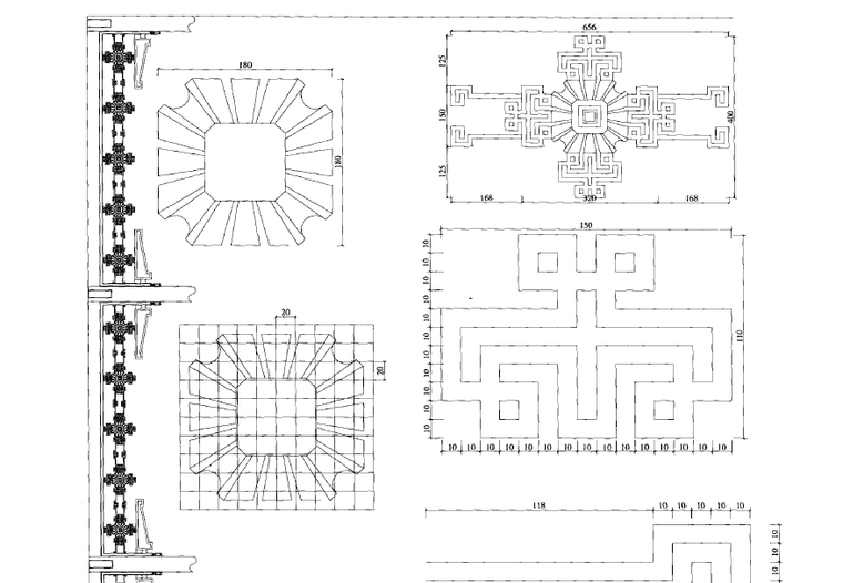 中国古建筑挂落500例-菱花挂落