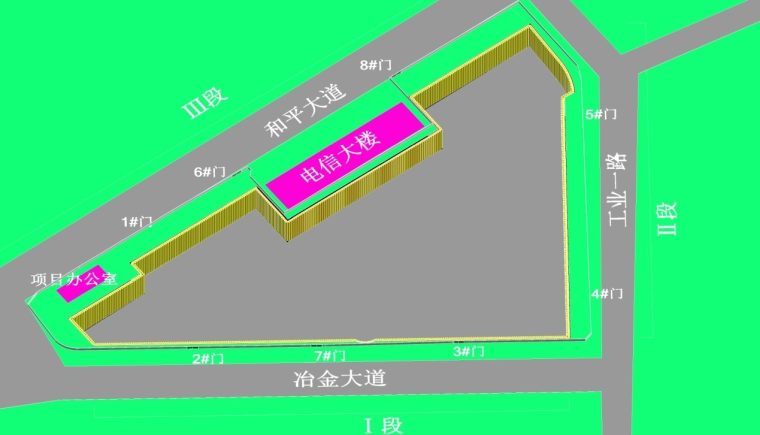 [武汉]商业中心超大基坑多工序交叉施工方案（200页）-02围护结构施工段划分示意图