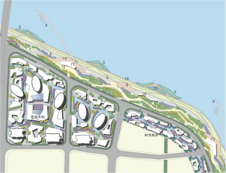 [湖南]长沙市芙蓉区浏阳河休闲带概念性规划及城市设计（滨水，休闲）B-6 重点区块
