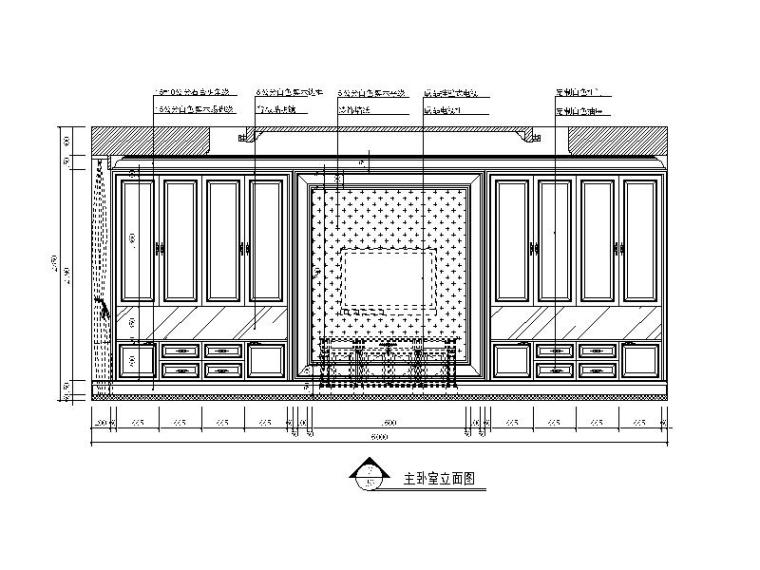 [北京]现代风格样板间设计CAD施工图（含效果图）-【北京】现代风格样板间设计CAD施工图（含效果图）立面图