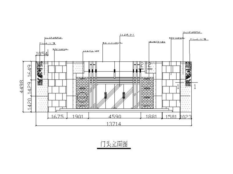 全国连锁快餐厅设计CAD施工图（含效果图）立面图