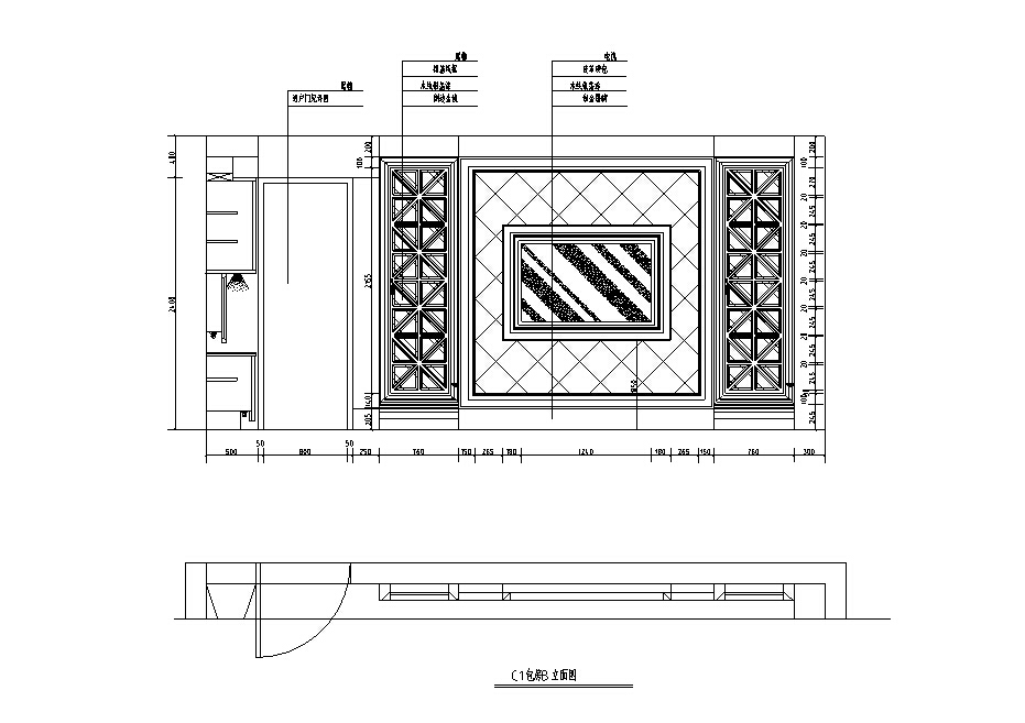 欧式奢华ktv设计立面图