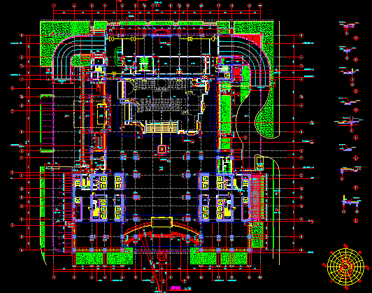 华东设计院——某知名大型金融中心归档建筑施工图-上海银行归档